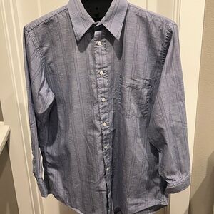 Christian Dior Monsieur blue strips button down dress shirt size 16-32